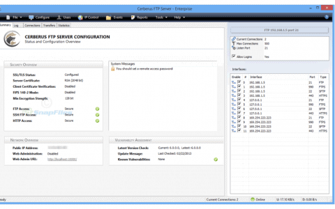Cerberus FTP Server 10 Review