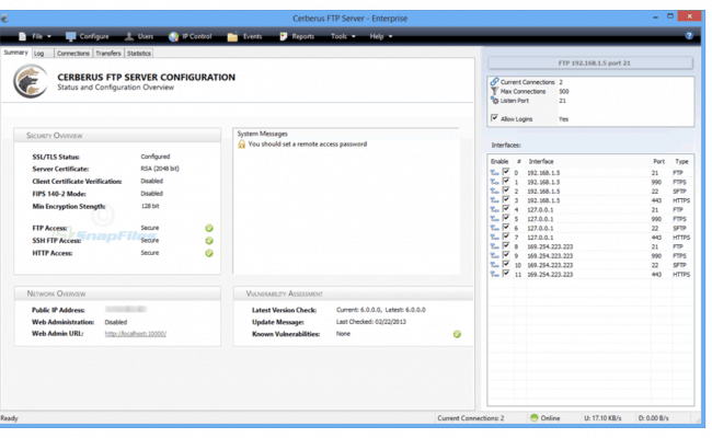 Cerberus FTP Server 10 Review