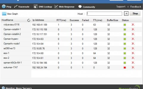ManageEngine Free Ping Tool