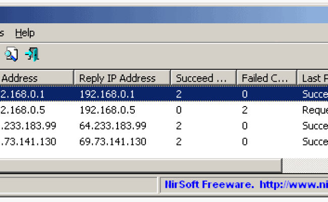NirSoft PingInfoView