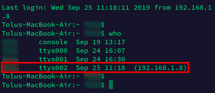 Remote Login Connection