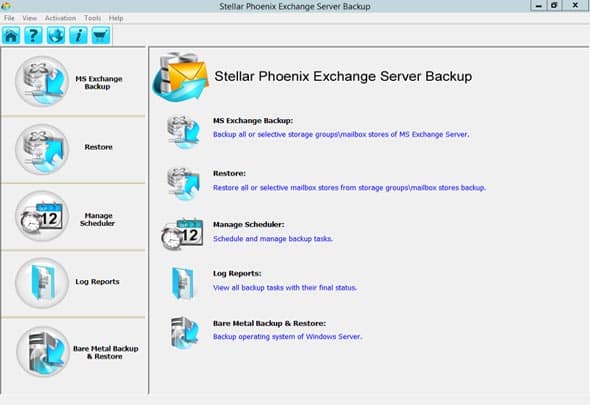 Stellar Exchange Server Backup