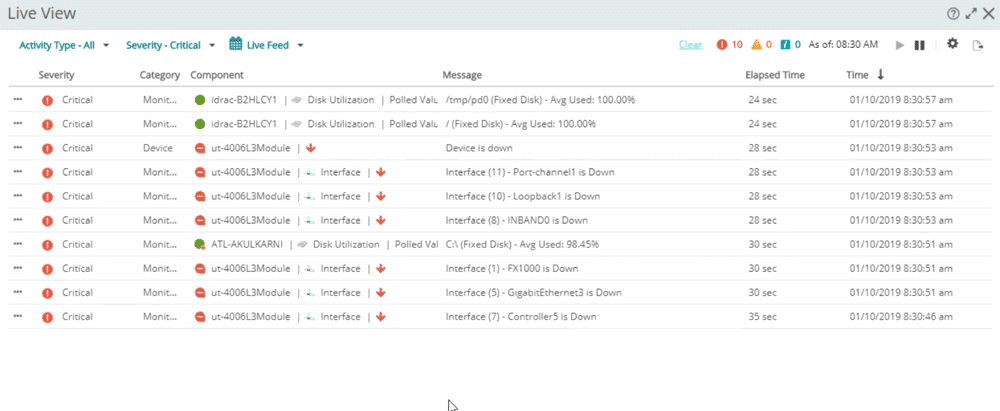real time alerts